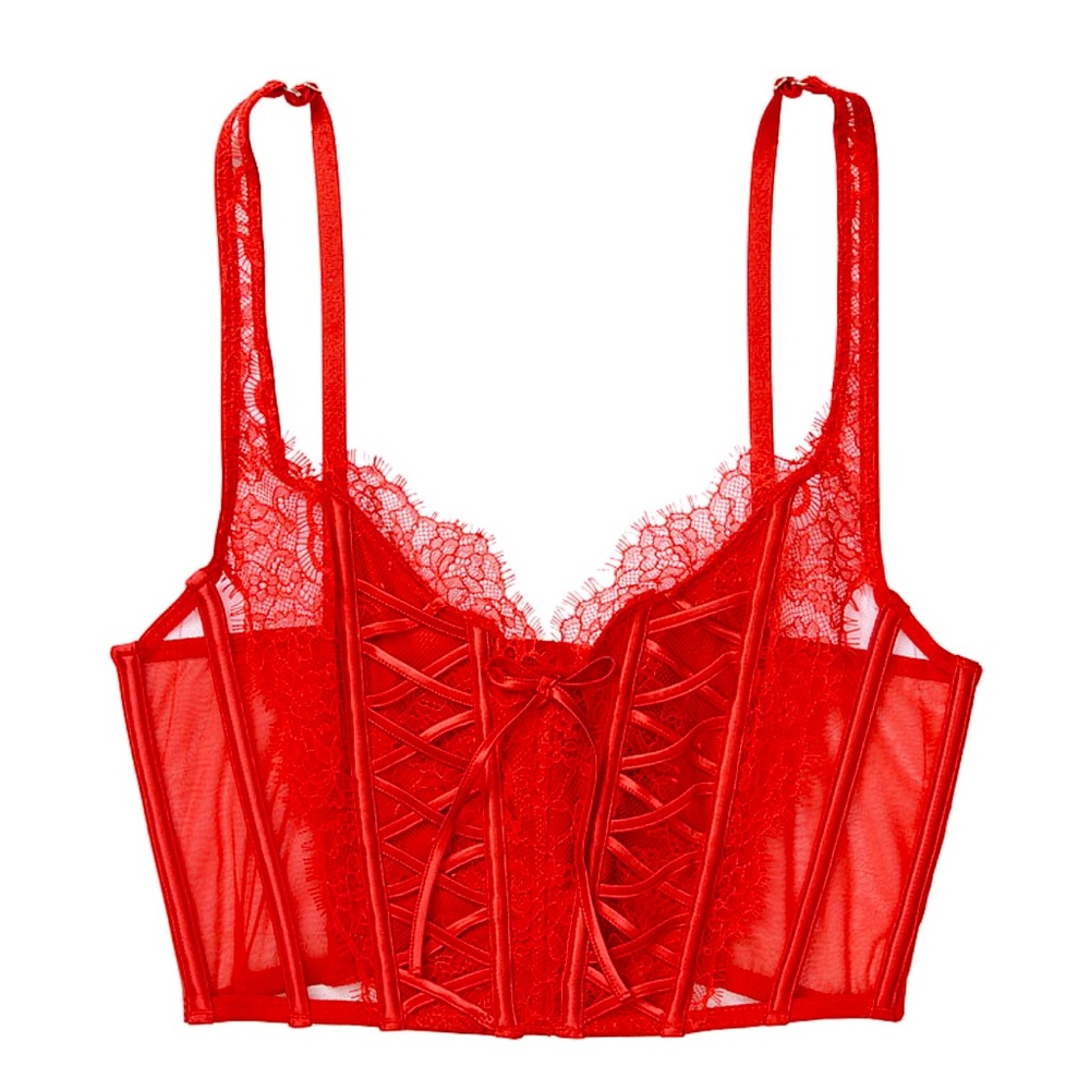 Victoria’s Secret Dream Angels Lace-up Corset Top Small-DD